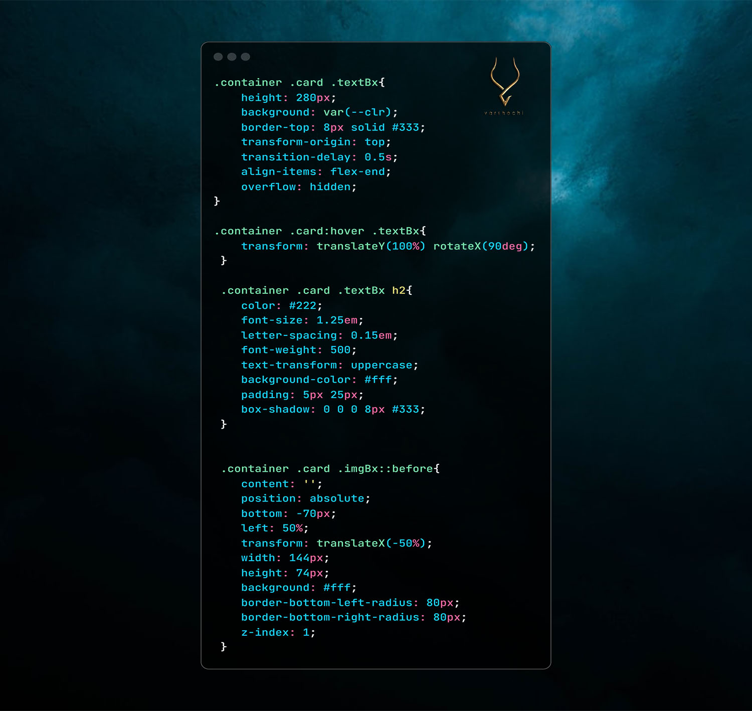 Stunning Card Effect