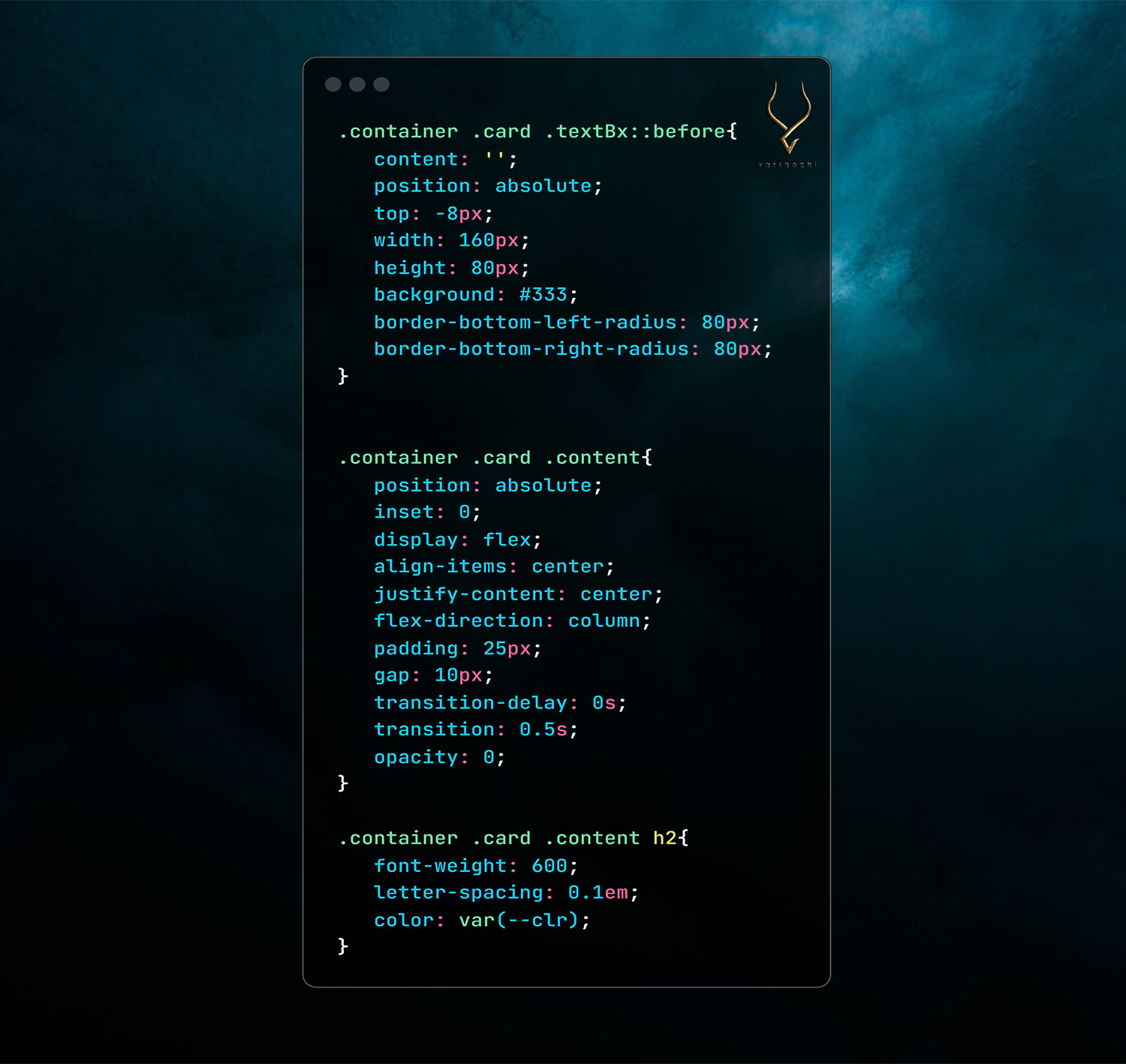 Stunning Card Effect